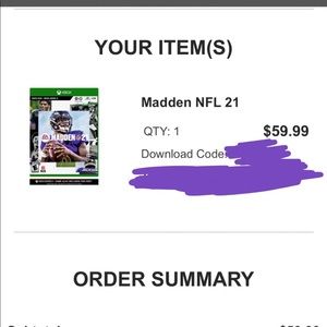 Madden 21 *DIGITAL COPY* (Xbox one)